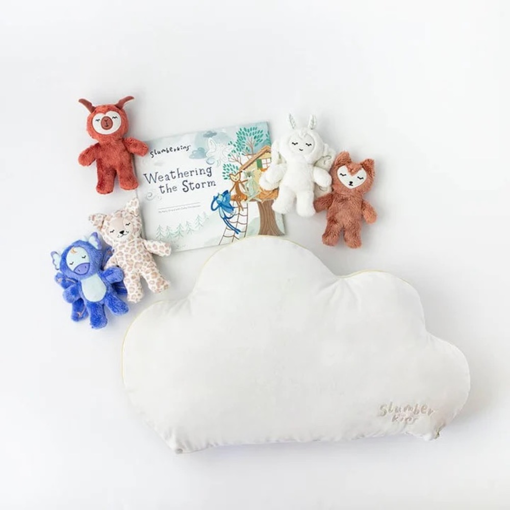 NWT Slumberkins Weathering the Storm Cloud Pillow Set